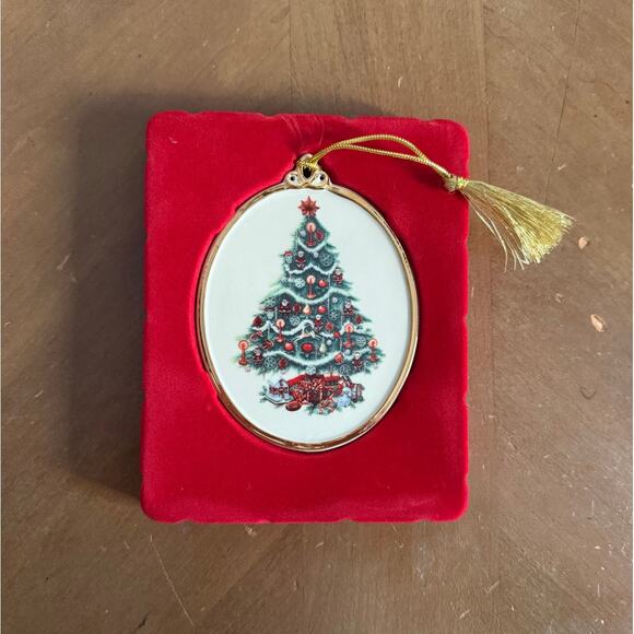 NWT LENOX 2018 Trees Around World Christmas Ornament America USA First Edition - Picture 3 of 7